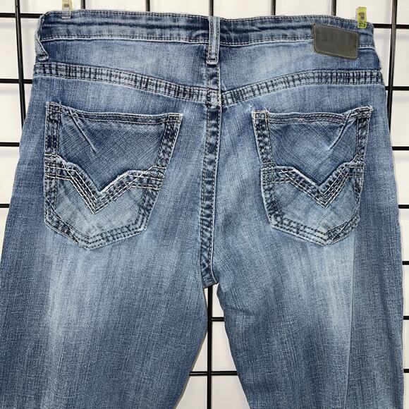 BKE Denim Derek Straight Jeans Mens 31R Bootcut - Picture 8 of 12
